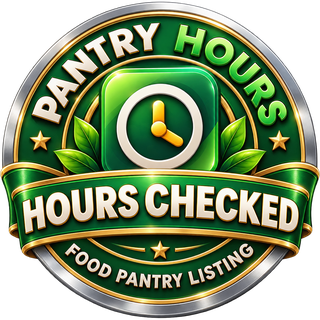 Pantry Hours Hours Checked food pantry listing badge